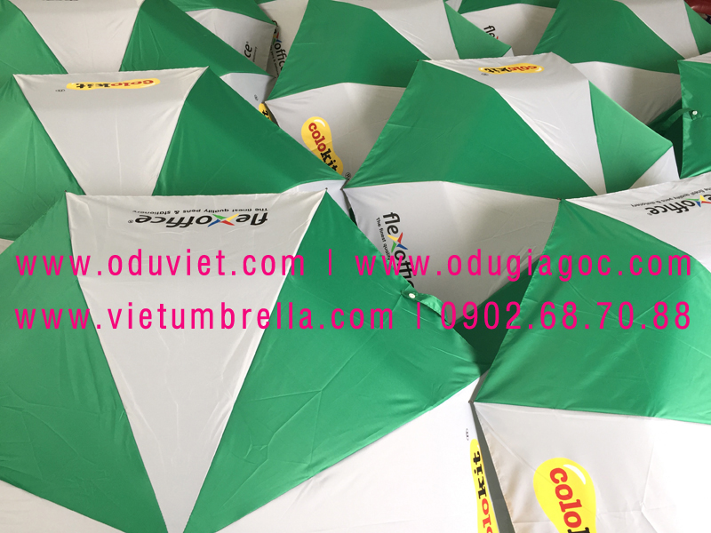 xưởng sản xuất ô dù cầm tay in logo quảng cáo